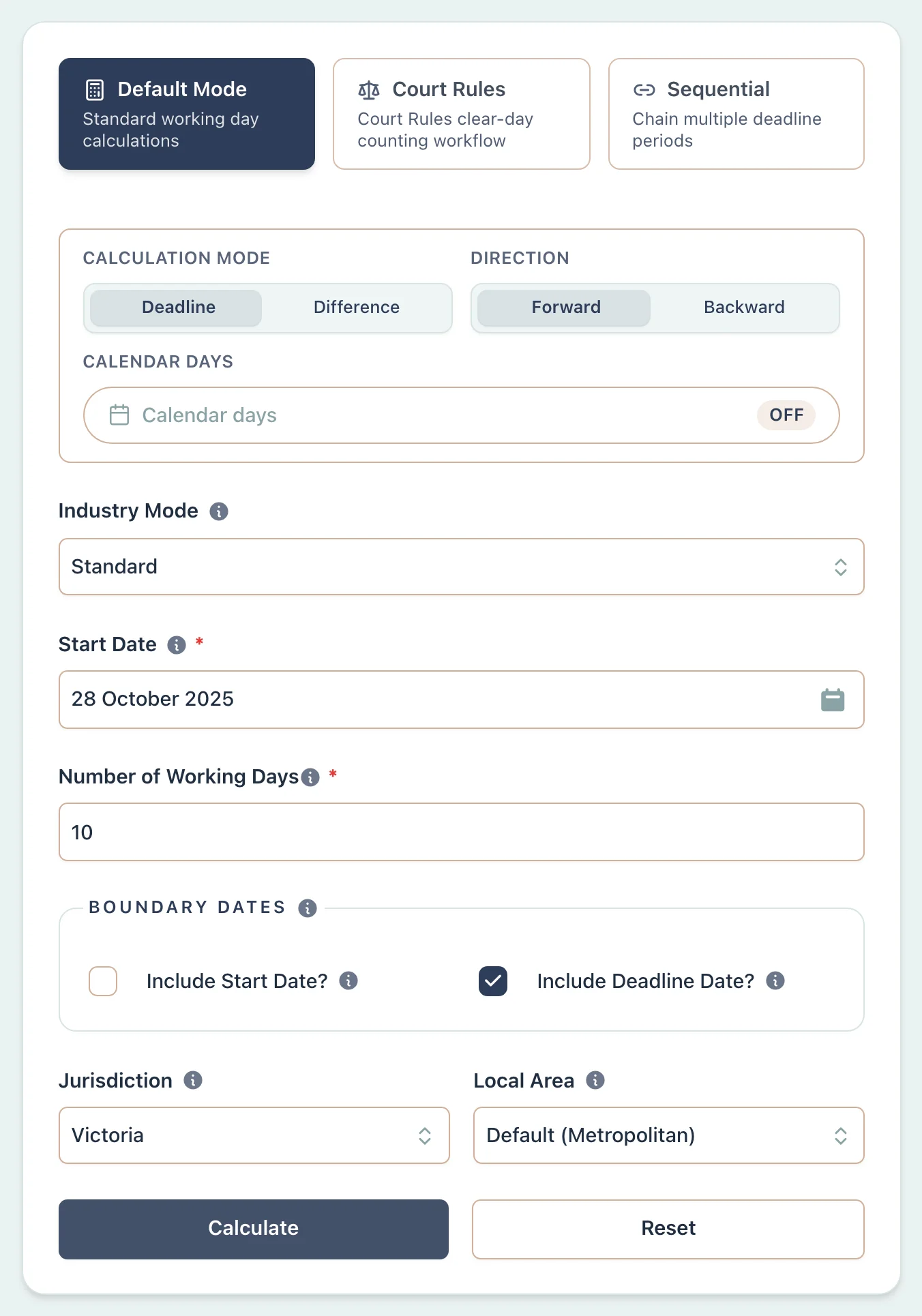 Melbourne Cup Day multi-site scenario setup