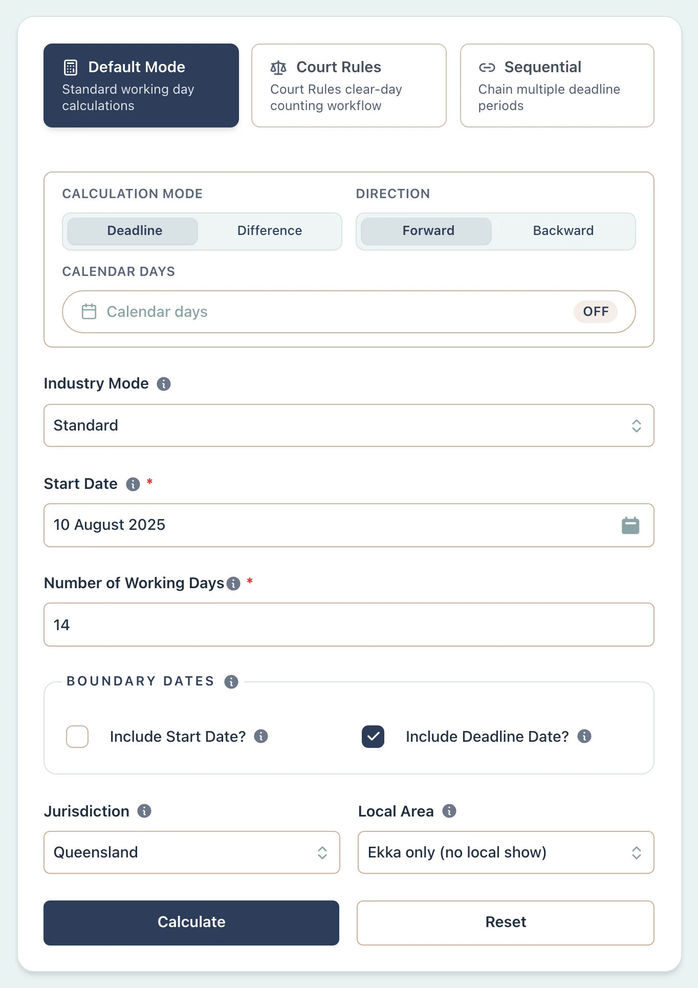 Queensland regional show day scenario setup