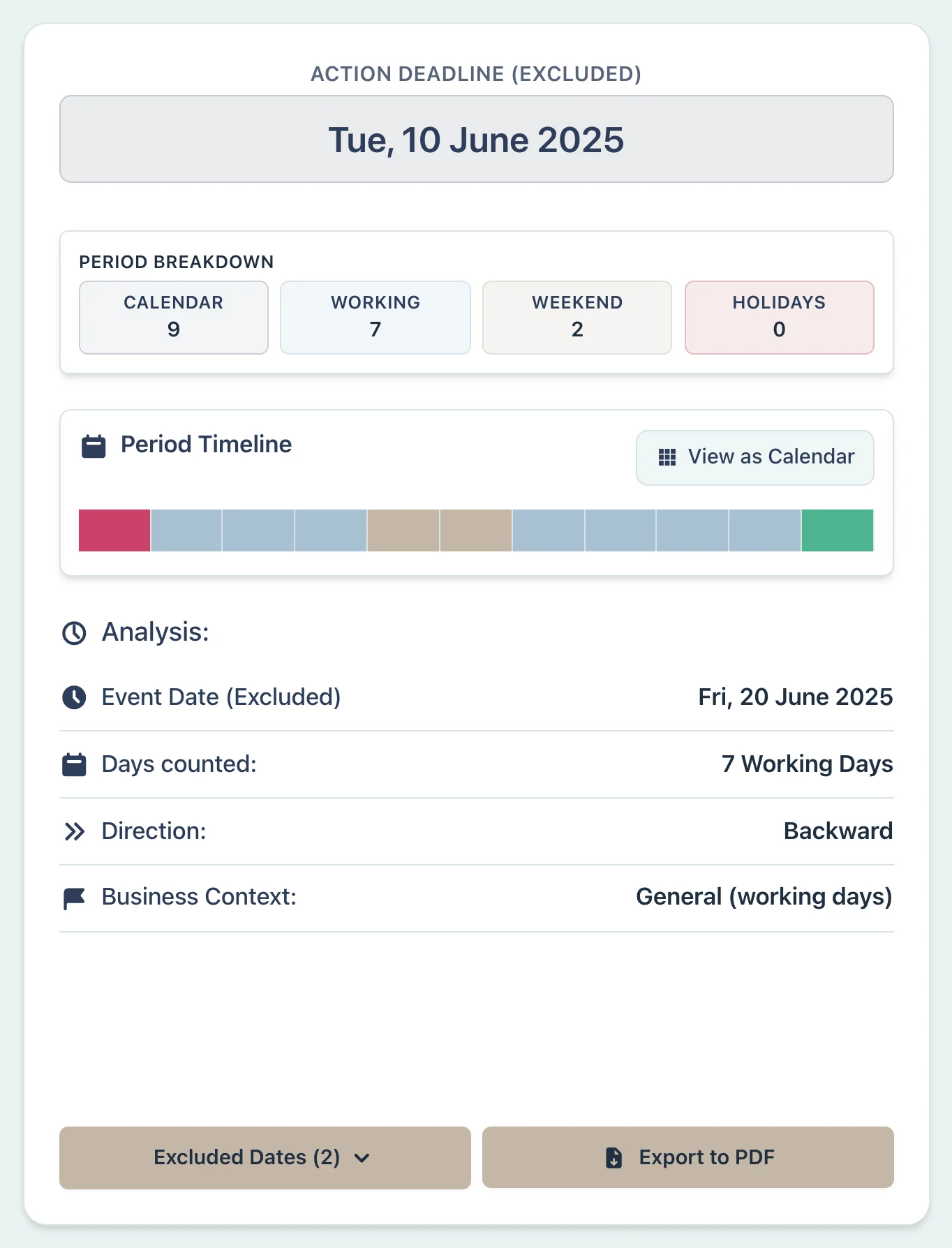 Payment instructions deadline result example
