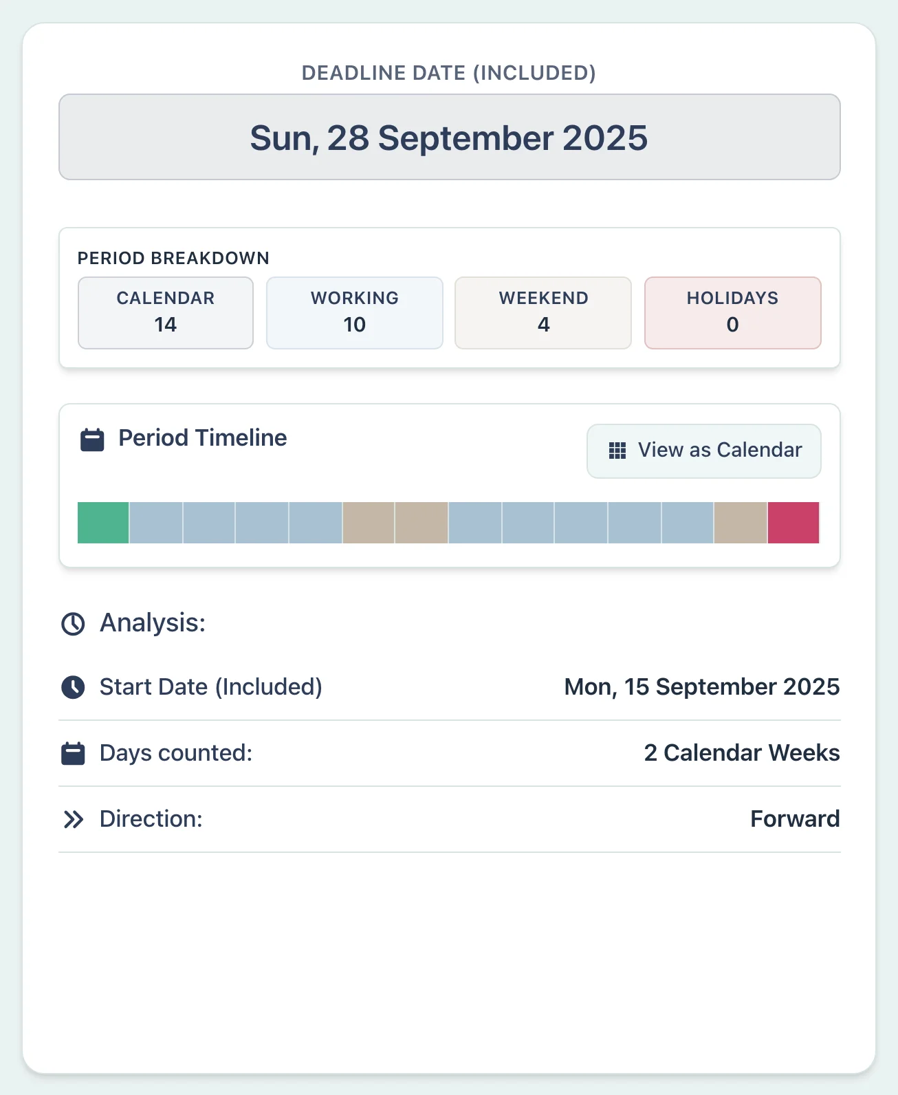 Employment notice period result example